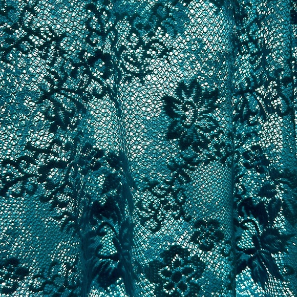 Chico’s L/XL turquoise lace swim cover up.  New with tags. - Picture 2 of 4